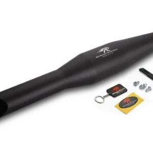 Red Rooster Matte Black Unibody Rumbler Exhaust For Royal Enfield