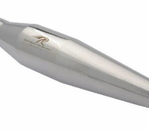 Red Rooster Polished Unibody Rumbler Exhaust For Royal Enfield