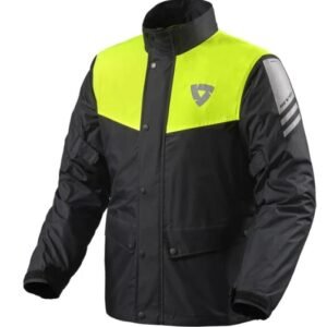 Rev'it! Nitric 3 H2O Rain Jacket - Black Neon Yellow