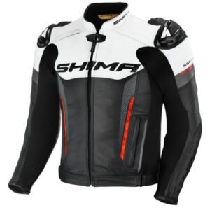 Shima Bandit Black White Red Riding Jacket