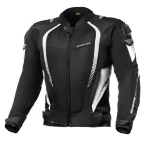 Shima Mesh Pro Sports Riding Jacket Black White