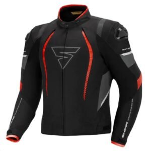 Shima Solid Pro Textile Sports Touring Red Riding Jacket