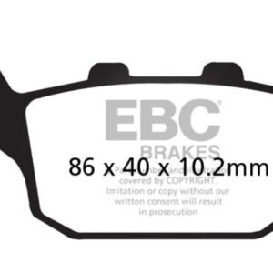 EBC BRAKES - FA140 ORGANIC (REAR)