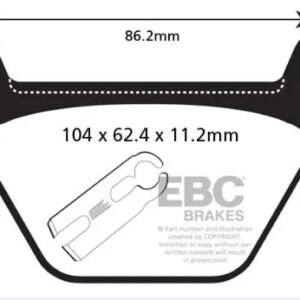EBC BRAKES - FA200HH FULLY SINTERED (REAR)