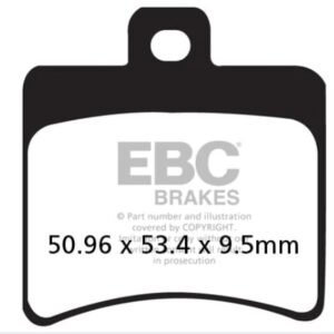 EBC BRAKES - FA298 ORGANIC (REAR)