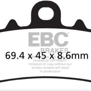 EBC BRAKES -FA606 ORGANIC (FRONT)