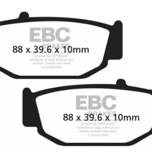 EBC BRAKES - FA629 ORGANIC (REAR)