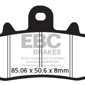 EBC BRAKES - FA630V SEMI SINTERED (1 SET FRONT)