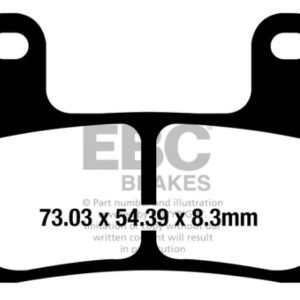 EBC BRAKES - FULLY SINTERED FA724HH (2 PAIRS)