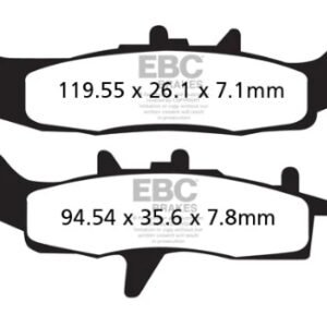 EBC BRAKES - SINTERED FA258R (FRONT)