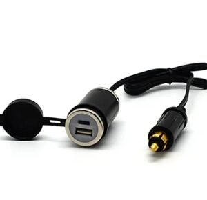 Cliff Top DIN (Hella) to 36W PD USB-C + QC 3.0 (Cabled)