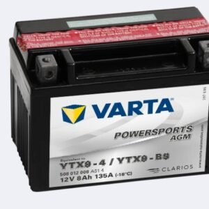 Varta Powersports AGM Battery YTX9 - BS (8Ah)